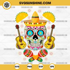Happy Cinco De Mayo Skull SVG, Sugar Skull SVG, Mexican Skull SVG, Day Of The Dead SVG