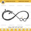 Harry Potter Always Infinity Embroidery Design Files