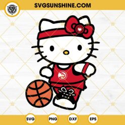 Hello Kitty Milwaukee Bucks SVG, Hello Kitty Basketball SVG PNG DXF EPS
