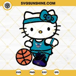 Hello Kitty New Orleans Pelicans SVG, Hello Kitty Basketball SVG PNG DXF EPS