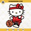 Hello Kitty Chicago Bulls SVG, Hello Kitty Basketball SVG PNG DXF EPS