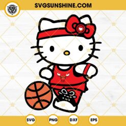 Hello Kitty Sacramento Kings SVG, Kawaii Kitty Cat Sacramento Kings Basketball SVG PNG DXF EPS