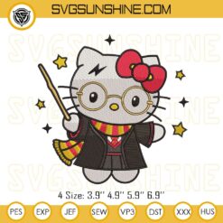Hello Kitty Harry Potter Embroidery Designs