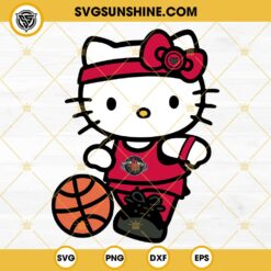 Hello Kitty Oklahoma City Thunder SVG, Hello Kitty Basketball SVG PNG DXF EPS