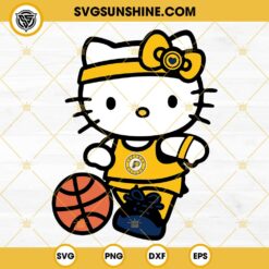 Hello Kitty Sacramento Kings SVG, Kawaii Kitty Cat Sacramento Kings Basketball SVG PNG DXF EPS
