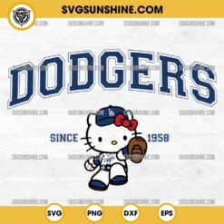 Hello Kitty MLB Washington Nationals SVG PNG DXF EPS