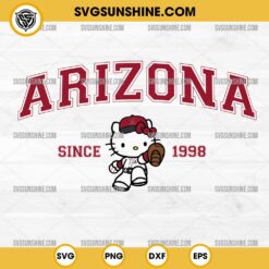 Hello Kitty MLB Arizona Diamondbacks SVG PNG DXF EPS