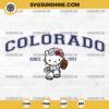 Hello Kitty MLB Colorado Rockies SVG PNG DXF EPS