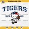 Hello Kitty MLB Detroit Tigers SVG PNG DXF EPS