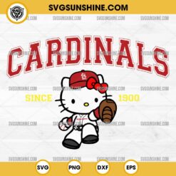 Hello Kitty MLB St Louis Cardinals SVG PNG DXF EPS