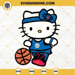 Hello Kitty Philadelphia 76ers SVG, Hello Kitty Basketball SVG PNG DXF EPS