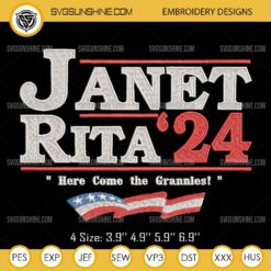 Janet Rita 24 Here Come The Grannies Embroidery Designs