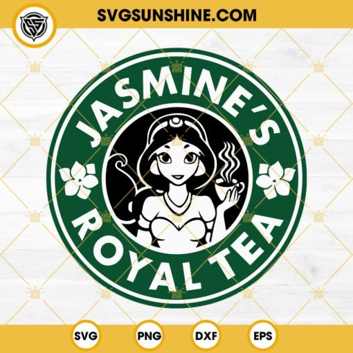 Jasmine Princess Starbucks SVG, Jasmine Royal Tea SVG, Disney Princess SVG