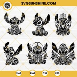 Mandala Stitch SVG PNG 6 Designs