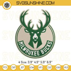Milwaukee Bucks Logo Embroidery Design