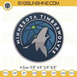 Minnesota Timberwolves Logo Embroidery Design