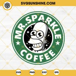 Mr Sparkle Coffee SVG, The Simpson Starbucks Coffee SVG