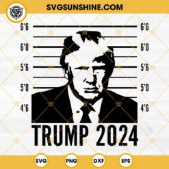 Mugshot Donald Trump SVG, Donald Trump 2024 SVG