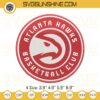 NBA Atlanta Hawks Logo Embroidery Design