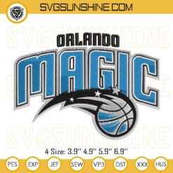 Orlando Magic Logo Embroidery Design