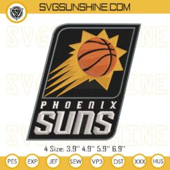 Phoenix Suns Logo Embroidery Design