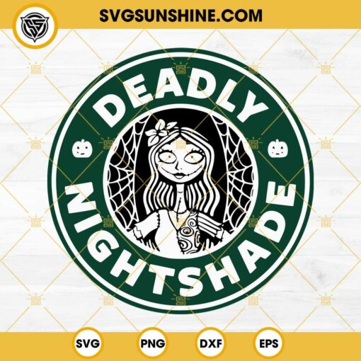 Sally Deadly Nightshade SVG, Sally Starbucks Logo SVG