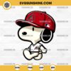 Snoopy Arizona Diamondbacks Baseball SVG PNG DXF EPS