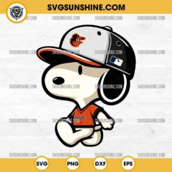 Snoopy Baltimore Orioles Baseball SVG PNG DXF EPS