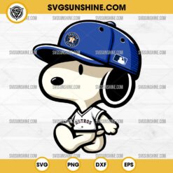 Snoopy Atlanta Braves Baseball SVG PNG DXF EPS