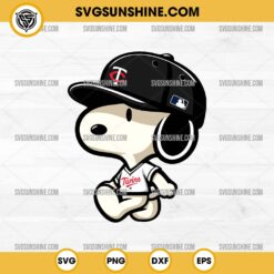 Snoopy Minnesota Twins Baseball SVG PNG DXF EPS