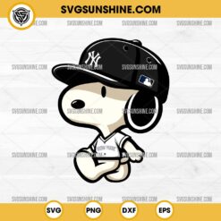 Snoopy New York Yankees Baseball SVG PNG DXF EPS