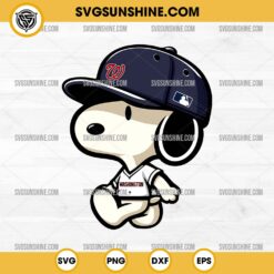 Snoopy Washington Nationals Baseball SVG PNG DXF EPS