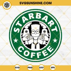 Starbart Simpson Coffee SVG, The Simpson Starbucks Coffee SVG