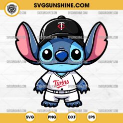 Stitch Minnesota Twins Baseball SVG PNG DXF EPS