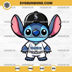 Stitch Seattle Mariners Baseball SVG PNG DXF EPS
