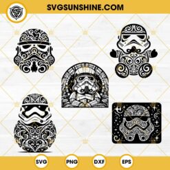 Star Wars Silhouette SVG, Star Wars Mandala SVG, Zentangle SVG
