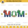 Super Mario Mom Embroidery Designs, Super Mario Mother's Day Embroidery Pattern