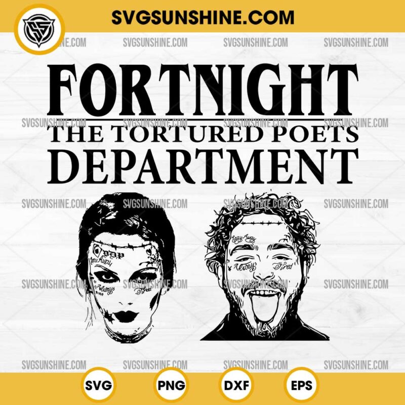 Fortnight The Tortured Poets Department SVG, Taylor Swift And Post ...