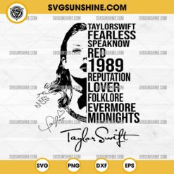 Taylor Swift Albums SVG, Taylor Swift SVG, Taylor's Version SVG