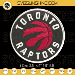 Toronto Raptors Logo Embroidery Design