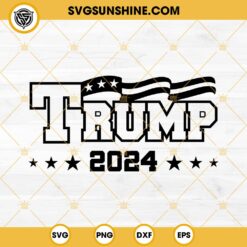 Trump 2024 Silhouette SVG PNG EPS DXF Files