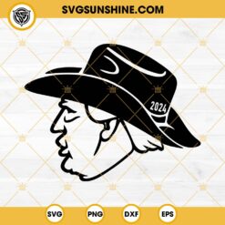 Trump Cowboy Hat 2024 SVG, Donald Trump Cowboy SVG