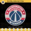 Washington Wizards Logo Embroidery Design