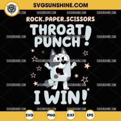 Muffin Throat Punch I Win SVG, Bluey Muffin Heeler SVG