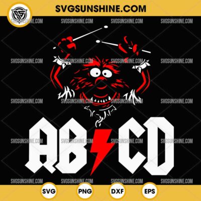 ABCD Animal The Muppet Show SVG, Animal Rock Drummer SVG PNG