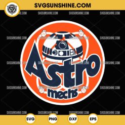 Houston Astros Star Wars R2D2 Droid SVG, R2D2 Astromech Droid SVG PNG