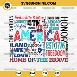 America SVG, USA SVG, 4th of July SVG PNG, Memorial Day SVG