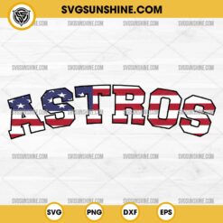 Houston Astros Usa Flag SVG, Astros 4th Of July SVG, Astros American Flag SVG