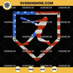 US Baseball Player SVG, Patriotic American Flag SVG, Baseball Player 4th Of July SVG