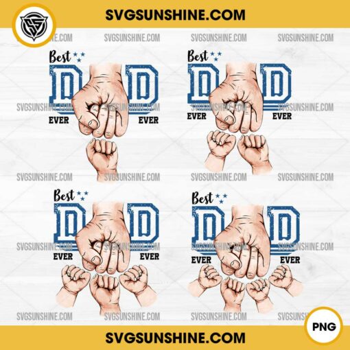 Personalized Dad Fist Bump Hand PNG, Custom Kids Name, Best Dad Ever PNG, Father's Day PNG